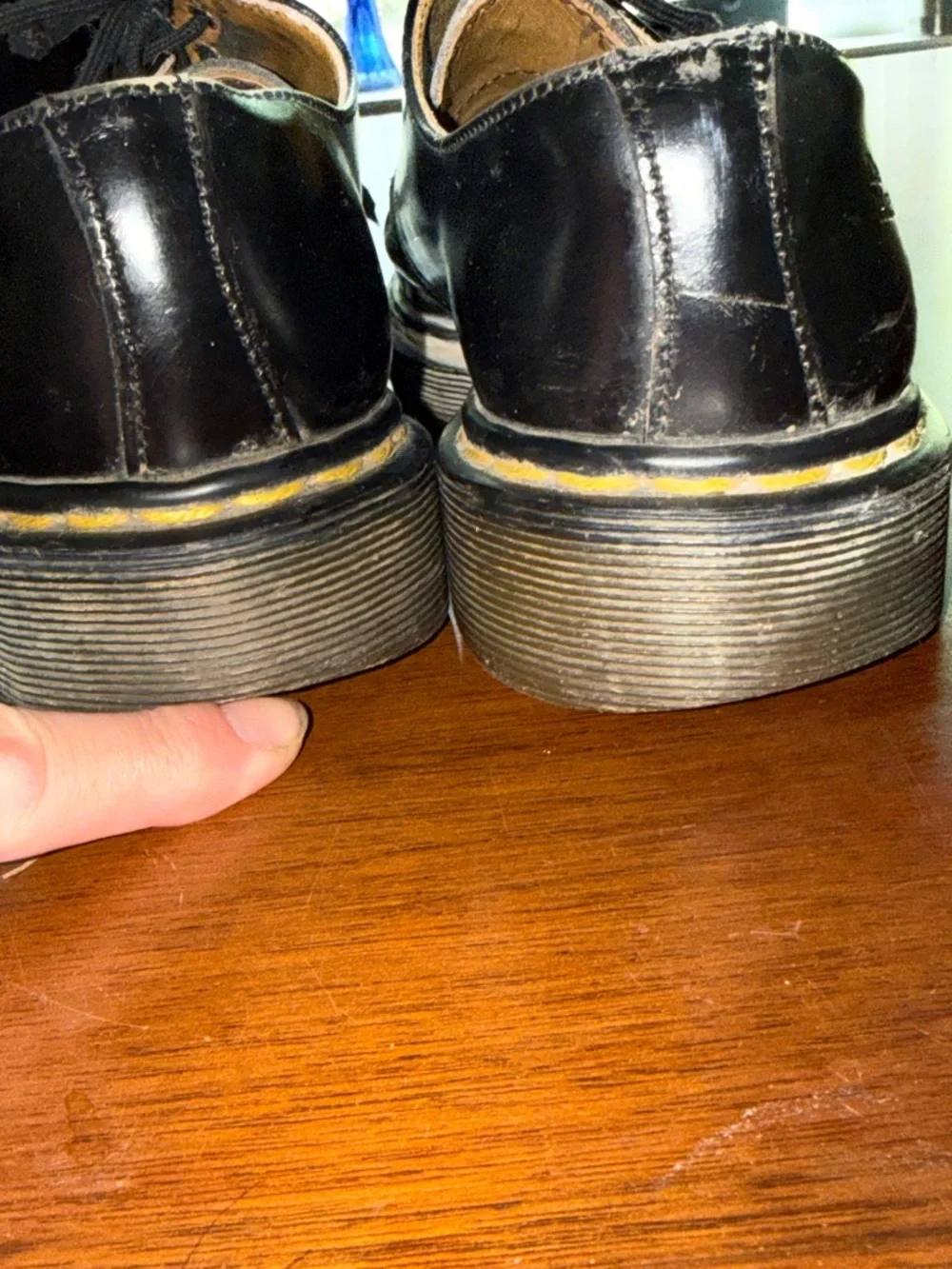 Vintage Dr. Martens Black Leather Lace-Up Ankle Shoes 1461 VTG 7 9 41 - Picture 17 of 17